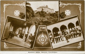 Masonic Home, Decoto, California, mailed 1908           